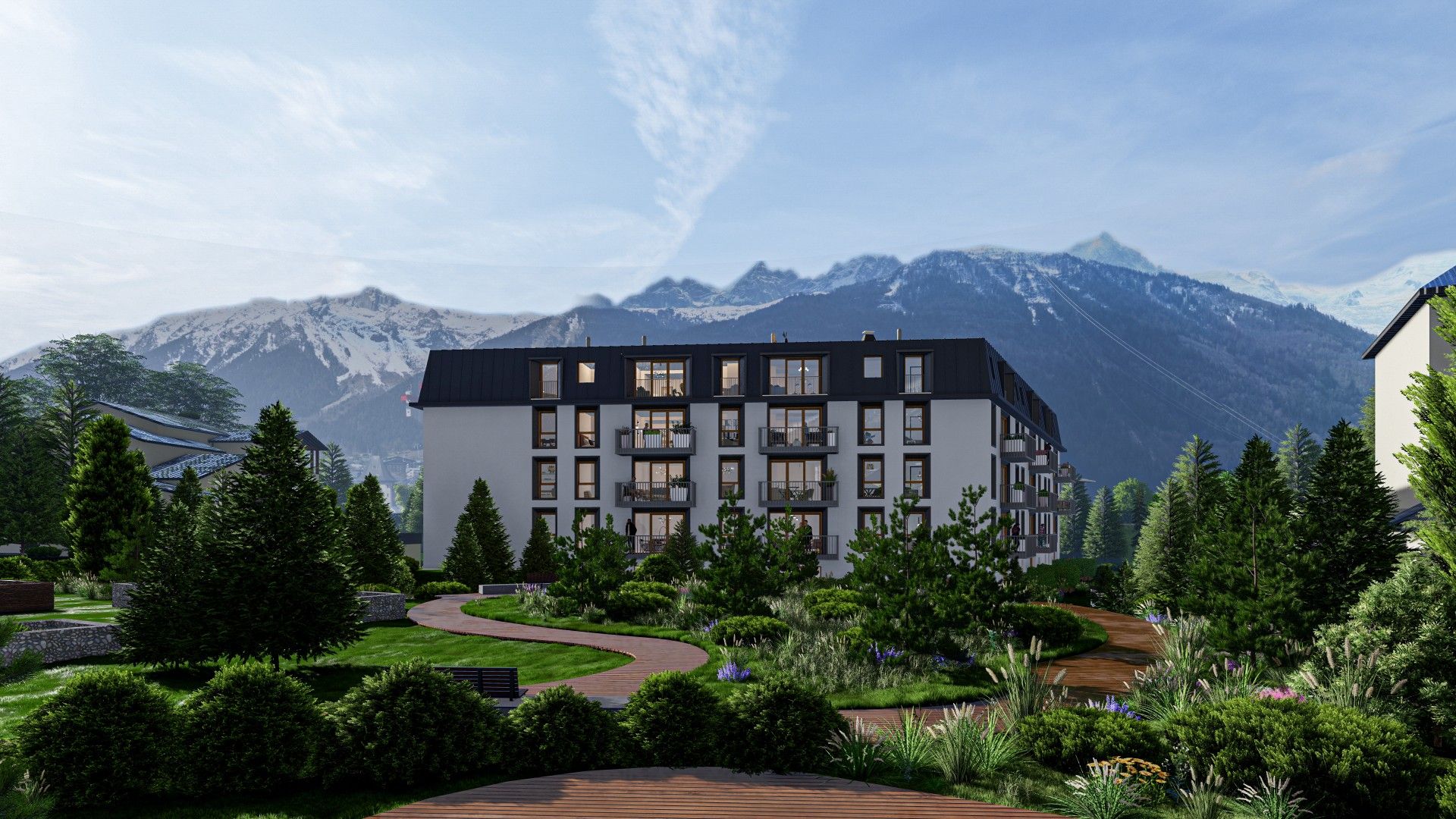 Chamonix, Chamonix Mont-Blanc apartment new development for sale - Chamonix Mont Blanc | Blanc-Mont-Blanc - gallery image 2