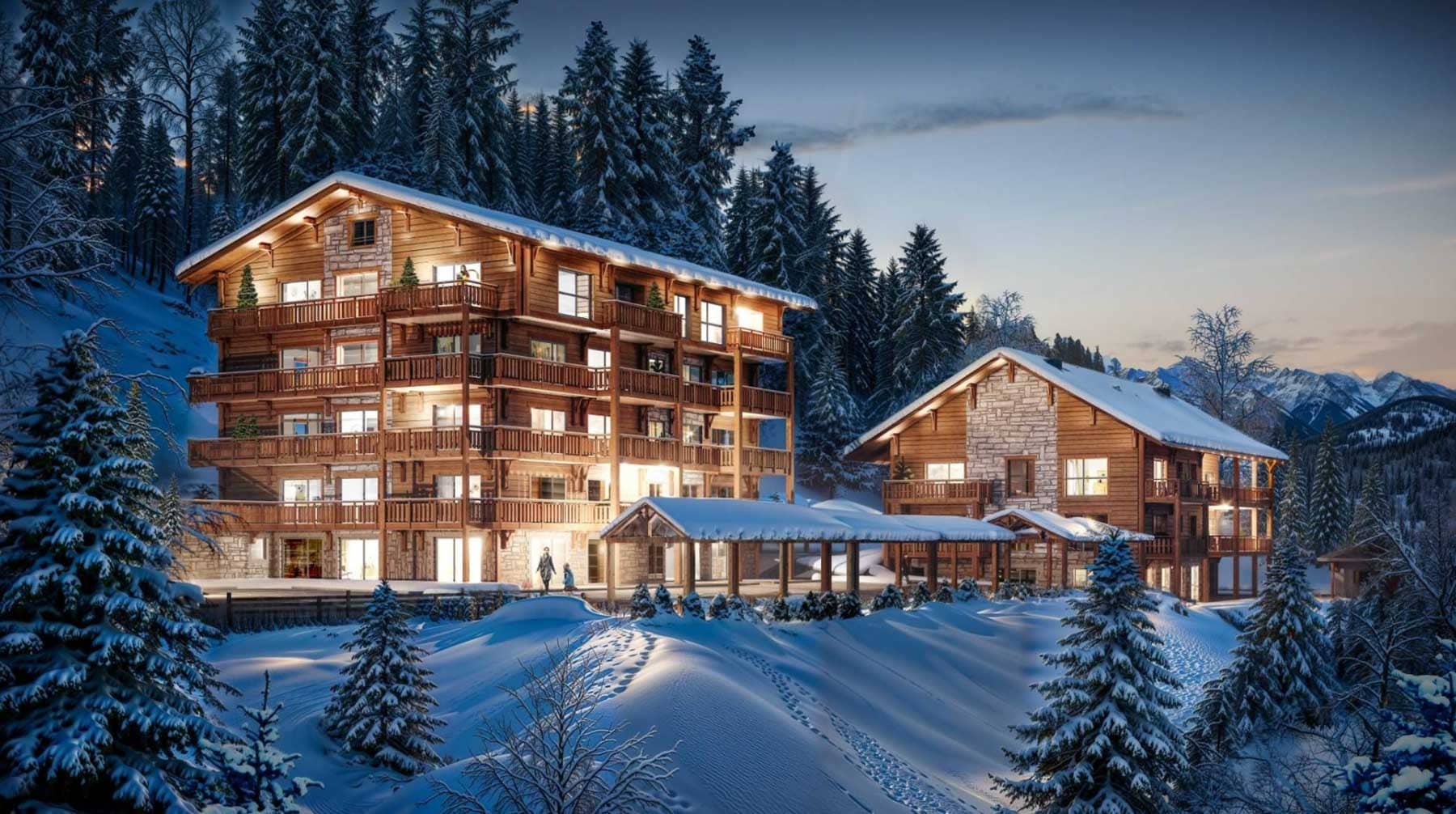 Les Gets, Les Portes du Soleil apartment new development for sale - Les Gets | Les Lodges Du Mont Chery - gallery image 2