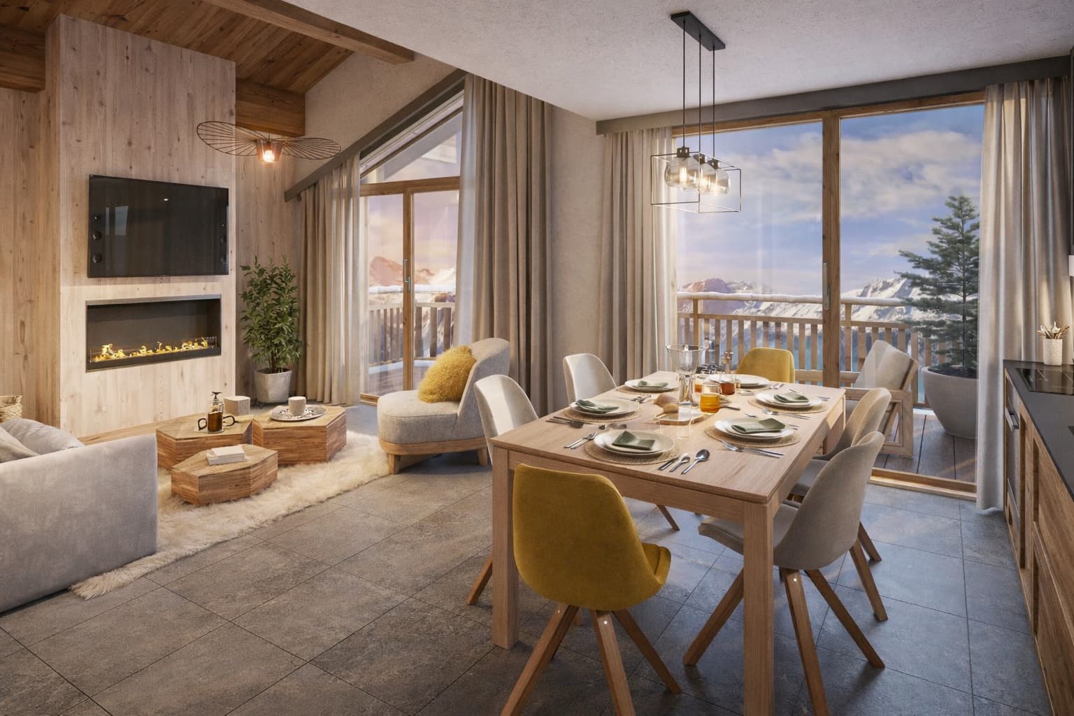 Example living room. Le Morok