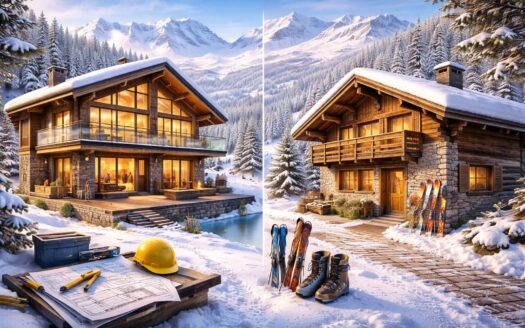 New-build vs resale chalets in Alps
