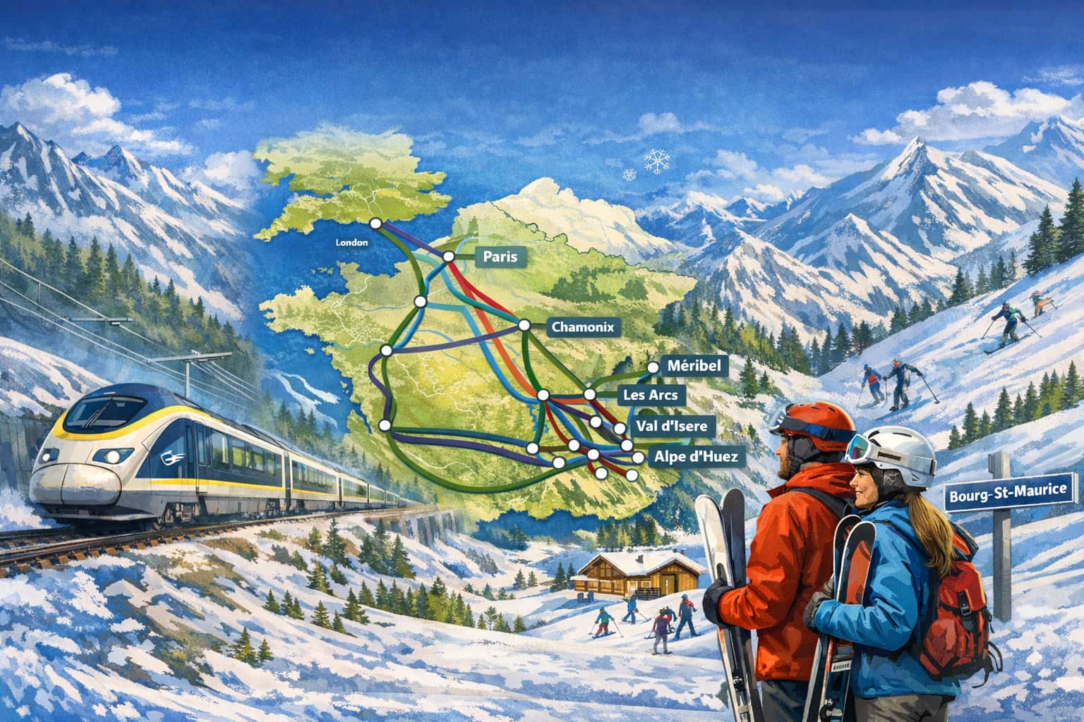 Rail journeys to the French Alps