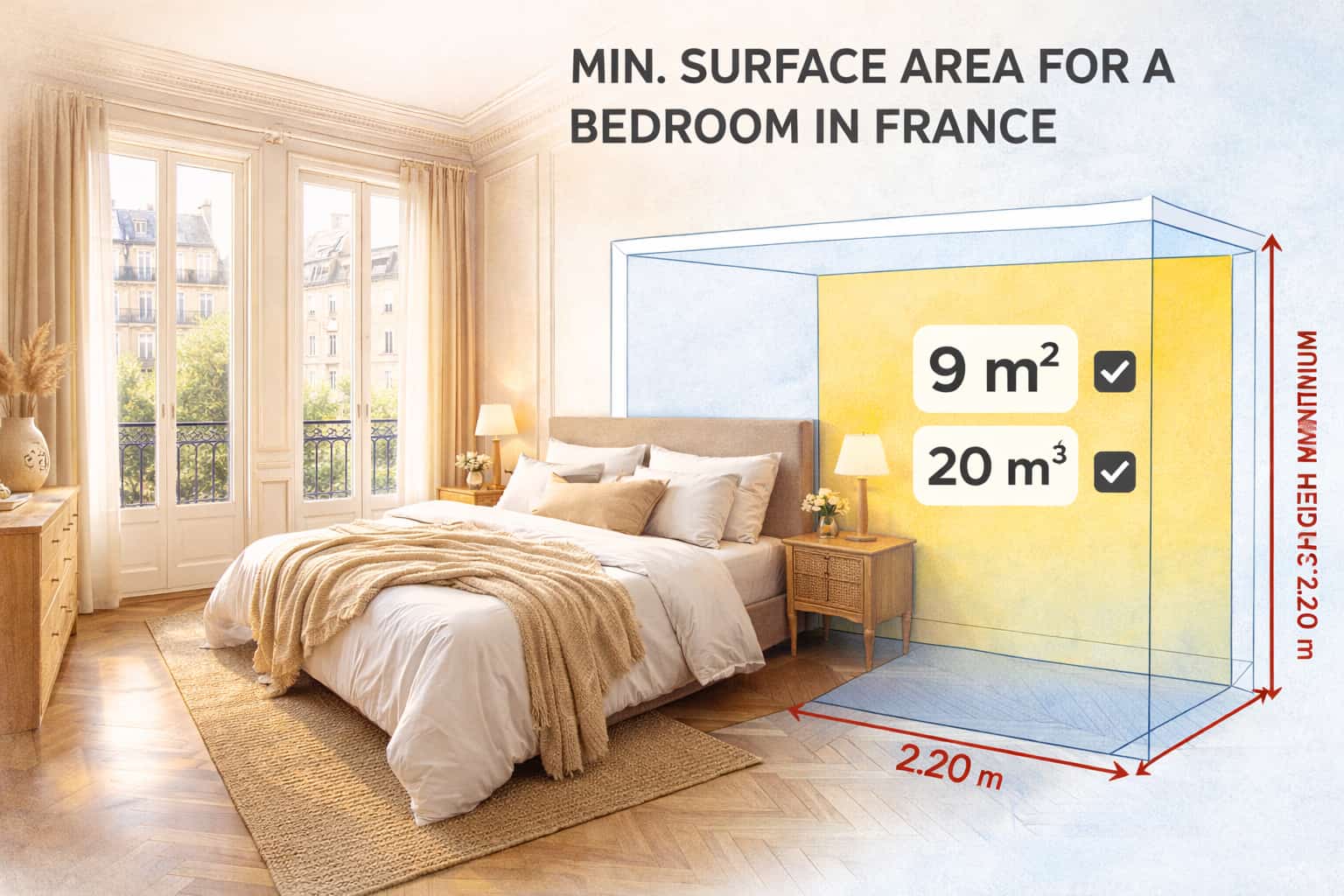 Minimum bedroom standards in France