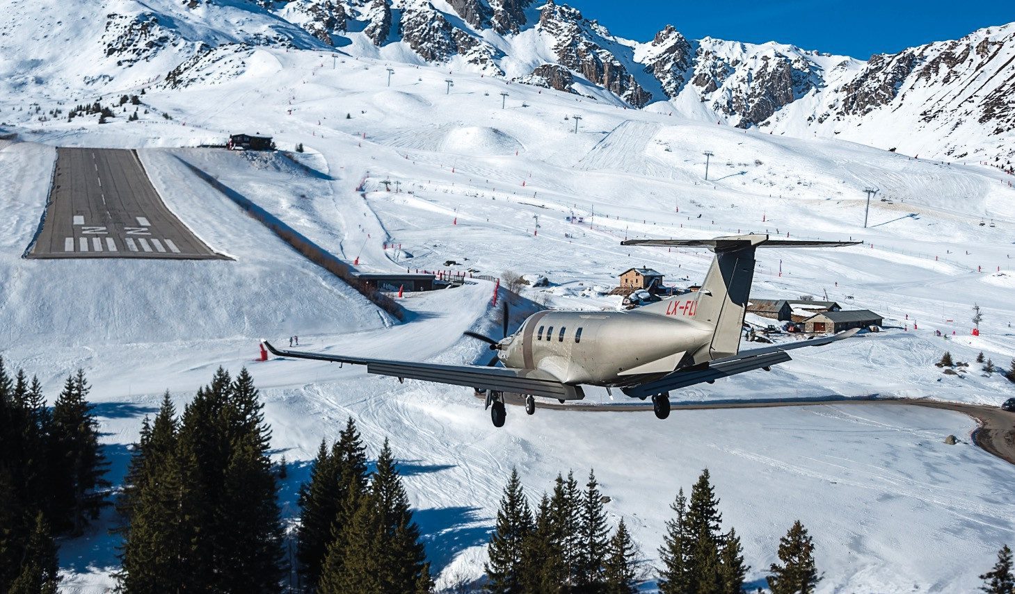 Courchevel airport luxury