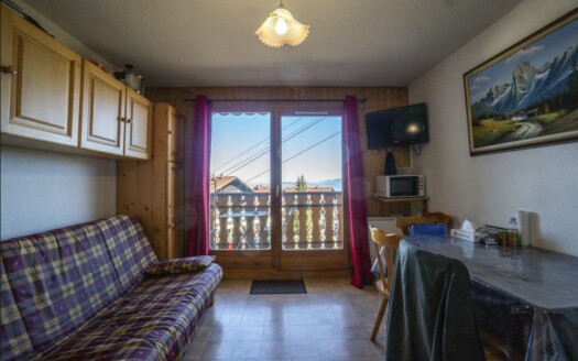 2225 – Thollon-les-Mémises – 1-Bedroom + Bunk bed area Apartment, Ski-In/Ski-Out, East-Facing Balcony