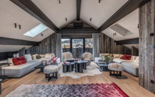 Megève Centre village – rond point | Exceptional Chalet In The Center Of Megève Village
