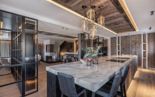 Megève Centre village – rond point | Exceptional Chalet In The Center Of Megève Village