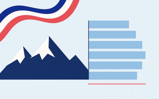 New snow depth in the ski resorts last 10 years France