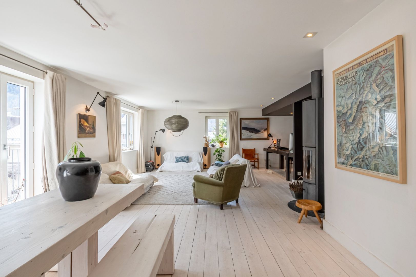 Domosno | Les Houches | Charming Loft with Mont Blanc Views in Historic Hamlet