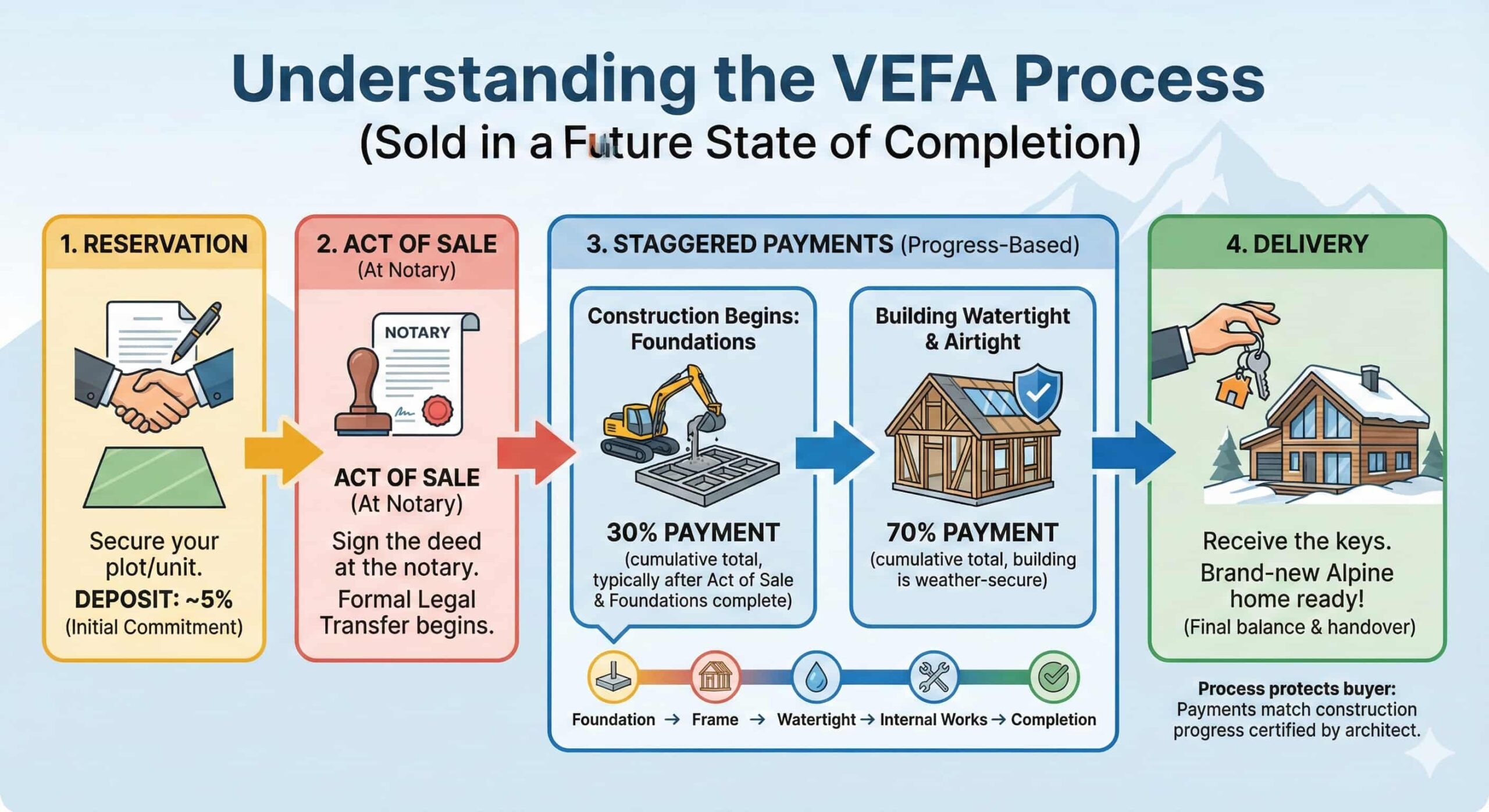 stage payments ski properties