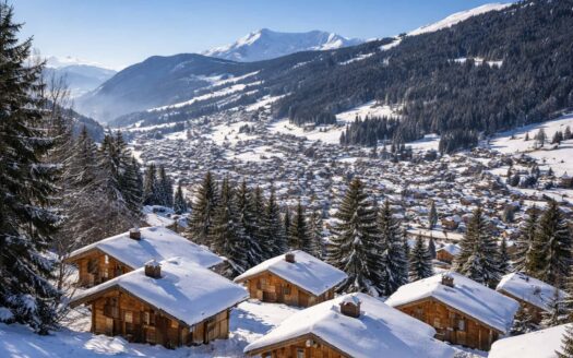 Les Gets Village in winter