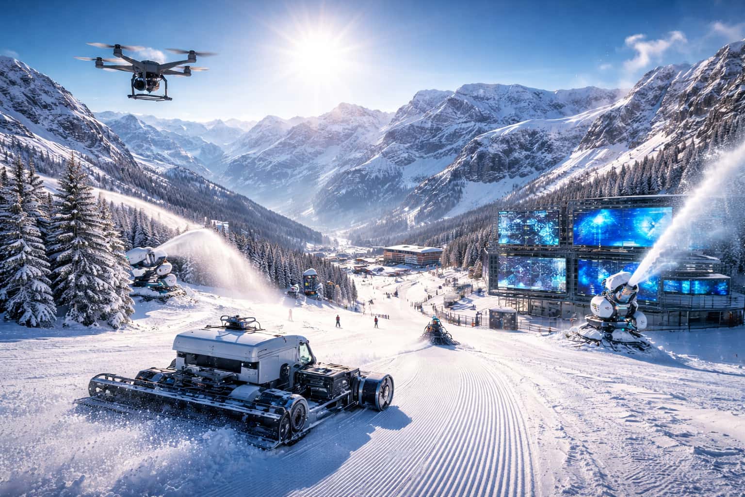 How AI, Drones, and Robots Are Revolutionizing Flaine and the Grand Massif