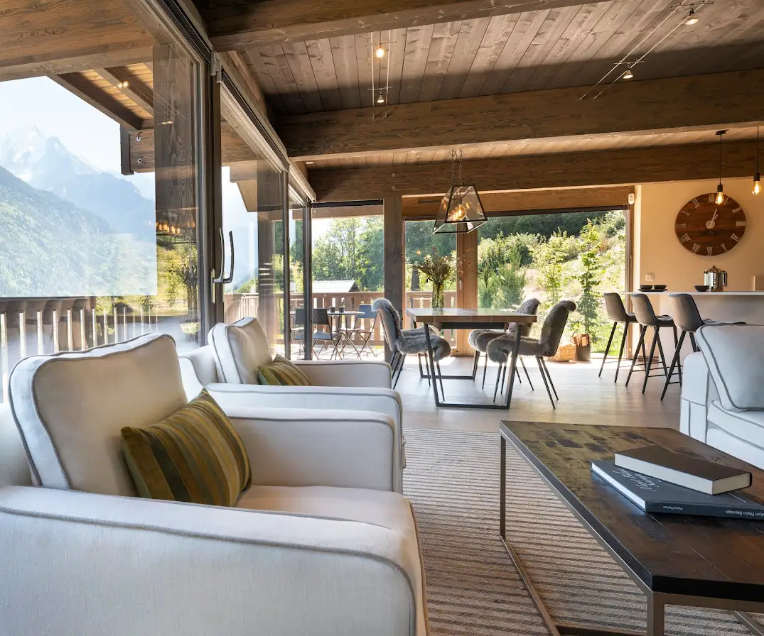 Magnificent chalet facing Mont Blanc, Saint-Gervais-les-Bains — ski-in/ski-out